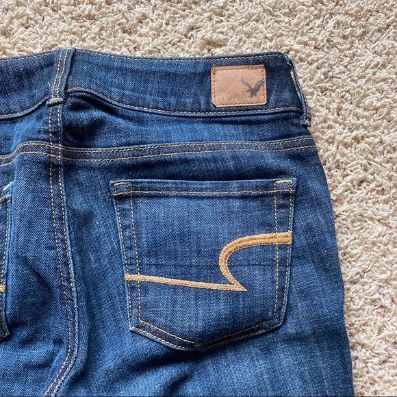 American Eagle Artist Crop Capri Denim Jeans 0 - Picture 7 of 7